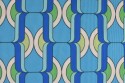 Tissu sixties bleu