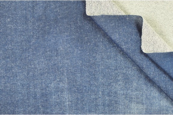 Molleton bleu jeans tye and dye