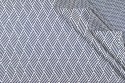 Maille Jacquard bleu et blanc