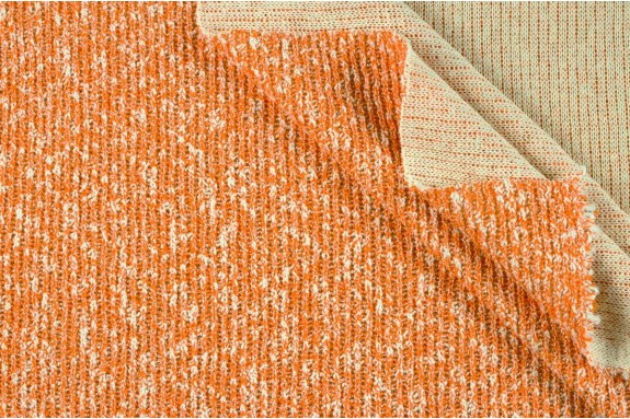 Tricot chiné orange