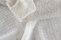 Maille tricot ajouré blanc
