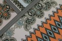 Georgette motif cachemire et géométrique