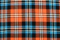 Tartan orange et bleu