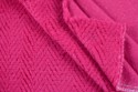 Polaire chevron rose fuchsia