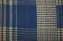 Lainage tartan frangé