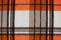 Flanelle à carreaux taupe orange