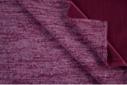 Tricot chiné bordeaux