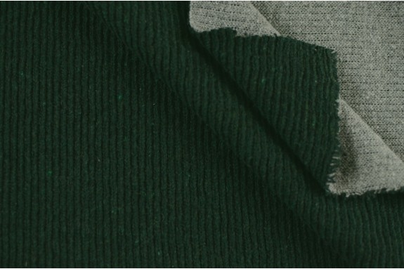 Tricot côtelé vert