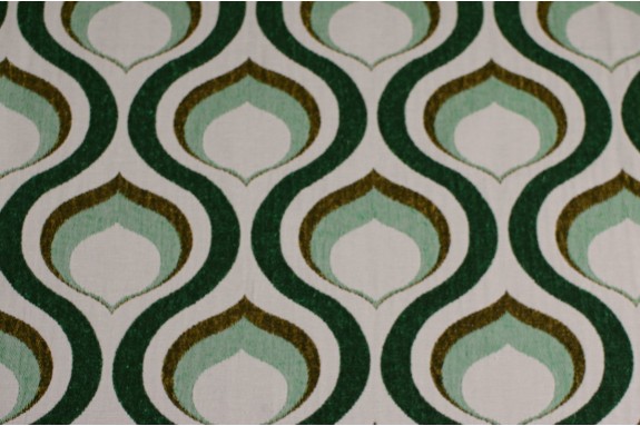 Jacquard blanc et vert