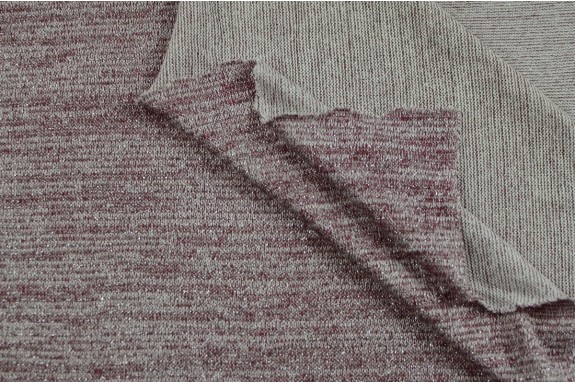 Tricot lurex marron