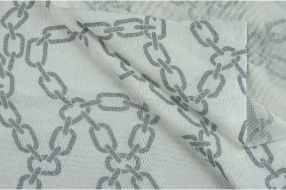 Tricot motif chainon