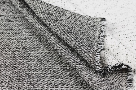 Tweed noir et blanc
