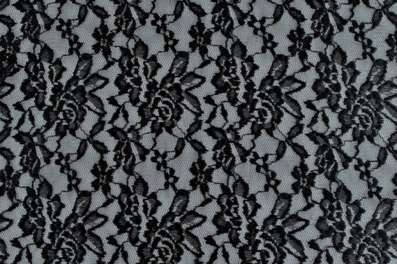 Dentelle noire bi-stretch