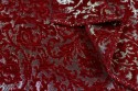 Jacquard gris et bordeaux