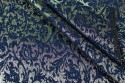 Jacquard gris et bleu