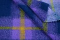 Lainage carreaux bleu violet