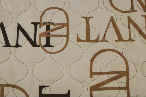 Matelassé beige noir