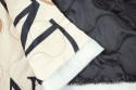 Matelassé beige noir