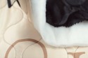 Matelassé beige noir