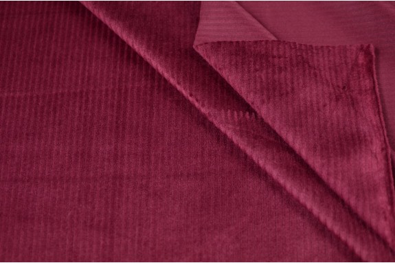 Velours soft bordeaux