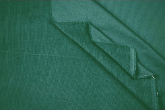 Velours milleraies vert