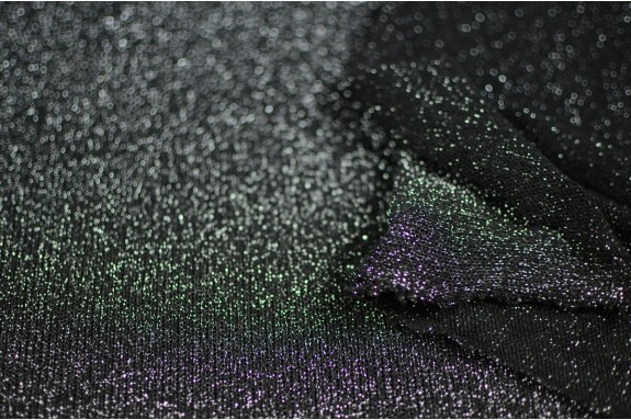 Tricot lurex noir