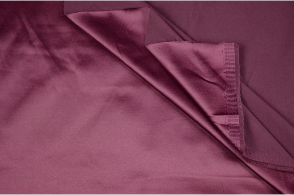 Satin épais bordeaux