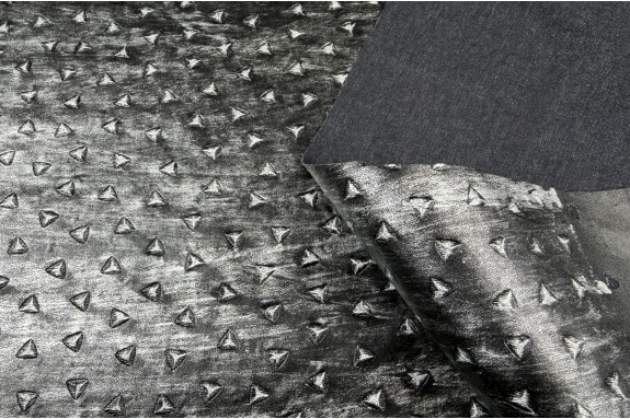 Aspect cuir fantaisie gris