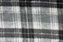Lainage tartan gris noir