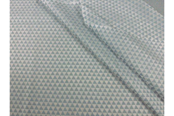 Voile motif graphique vert