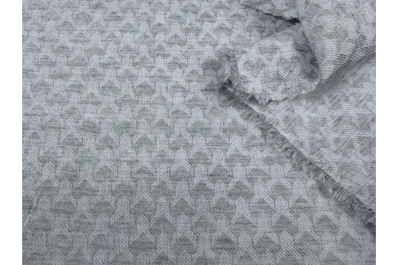 Jacquard cœur gris