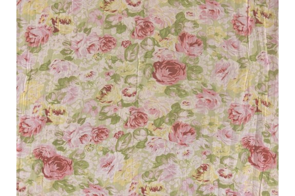 Plissé fleuri pastel