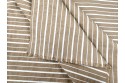 Tissu beige rayure écrue