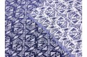 Jacquard graphique bleu et écru