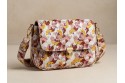 Cotonnade fleurie graphique rose