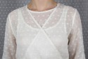 Voile plumetis écru