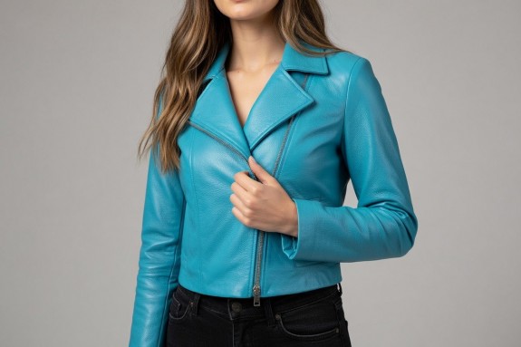 Simili cuir turquoise