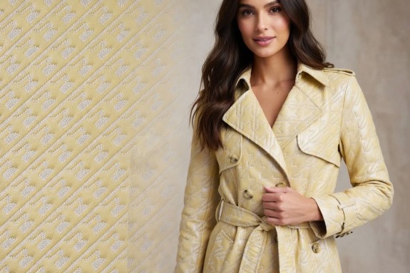 Suédé déperlant fantaisie beige