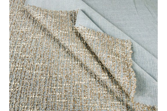 Maille Chanel taupe bleuté