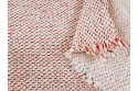 Tricot écru rouge
