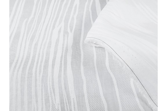 Popeline de coton blanche