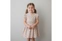 Coton imprimé motif tête de tigre beige