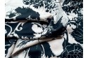 Satin imprimé crème et noir