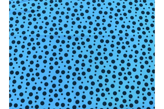 Microfibre pois bleu
