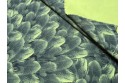 Imprimé plume de Paon vert