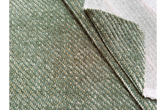 Tissu tramée vert