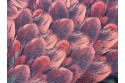 Imprimé plume de Paon orangé