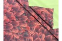 Imprimé plume de Paon orangé