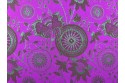 Jacquard magenta imprimé