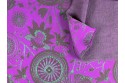 Jacquard magenta imprimé